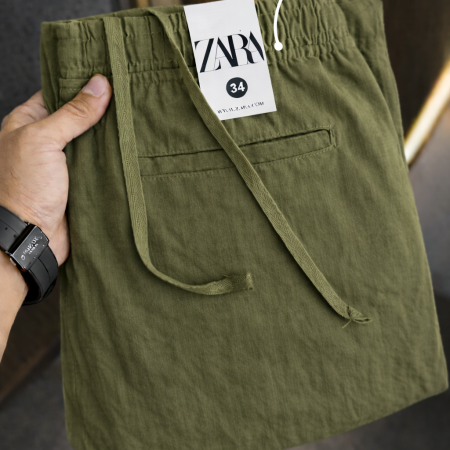 Summer Best Remi Cotton Trouser- Olive Green