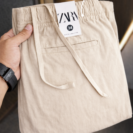 Summer Best Remi Cotton Trouser - Sand Beige