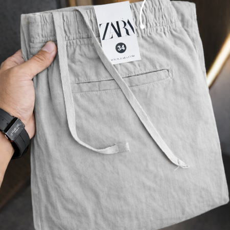 Summer Best Remi Cotton Trouser- Smoke Grey